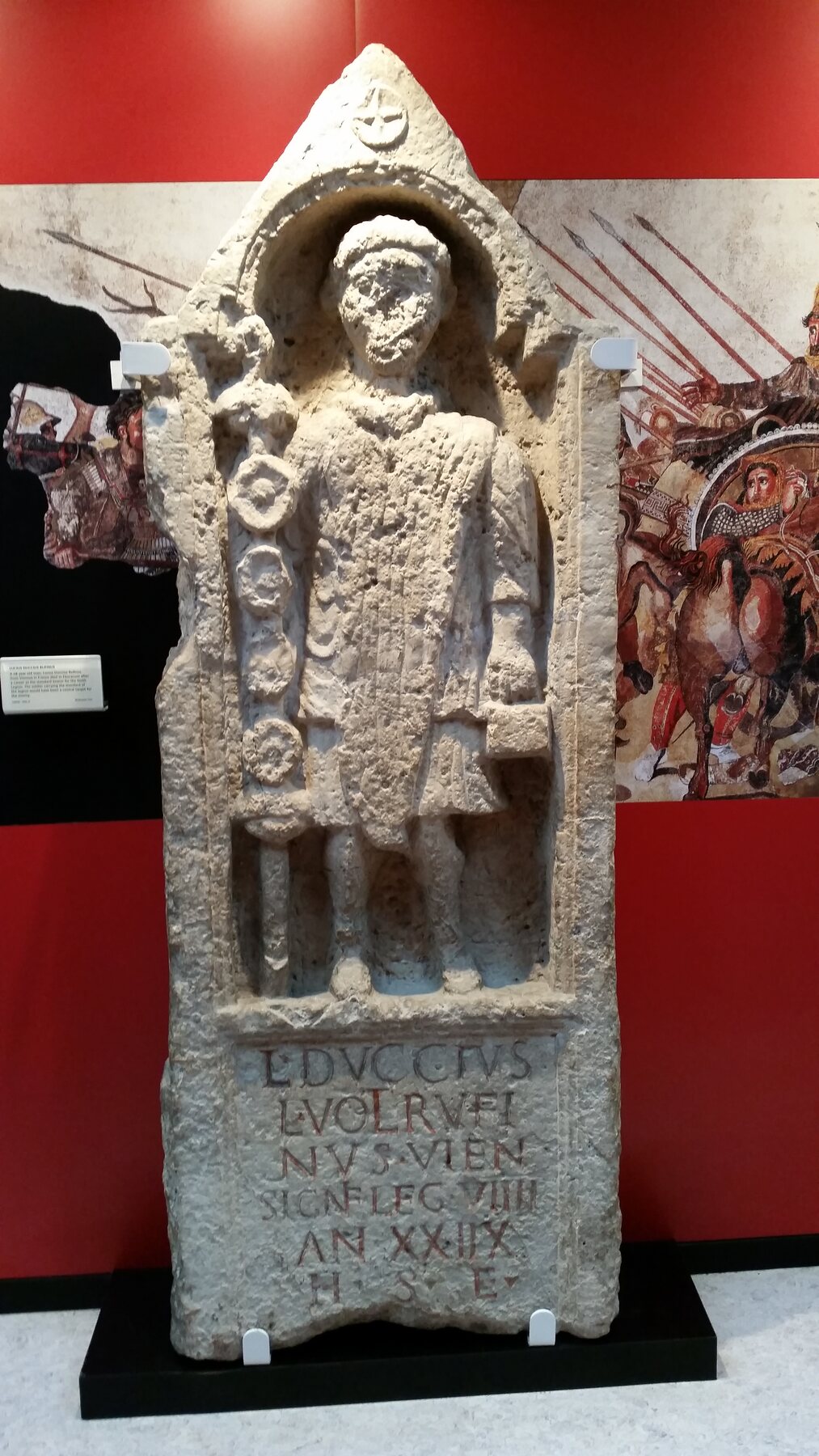 Tombstone of Lucius Duccius Rufinus, standard-bearer of the Ninth Legion